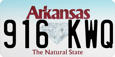 AR license plate 916KWQ