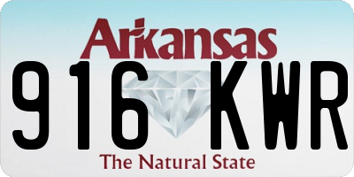 AR license plate 916KWR