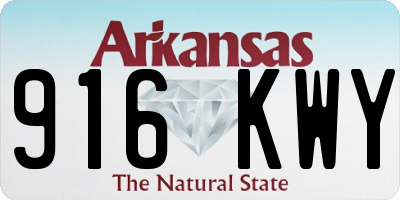 AR license plate 916KWY