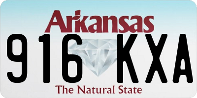 AR license plate 916KXA
