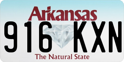 AR license plate 916KXN