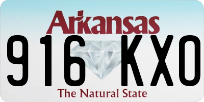AR license plate 916KXO