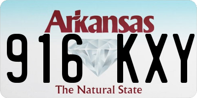 AR license plate 916KXY