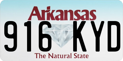 AR license plate 916KYD