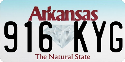 AR license plate 916KYG