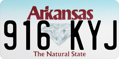 AR license plate 916KYJ