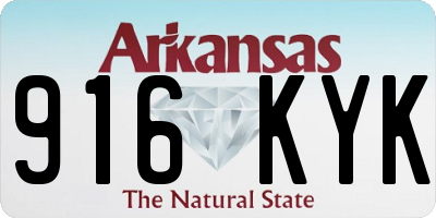AR license plate 916KYK