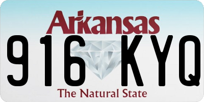 AR license plate 916KYQ