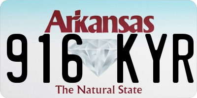 AR license plate 916KYR