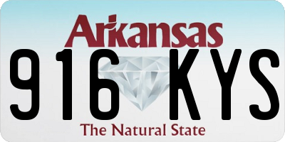 AR license plate 916KYS