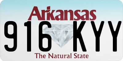 AR license plate 916KYY