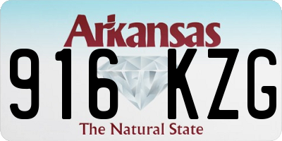 AR license plate 916KZG