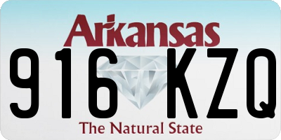 AR license plate 916KZQ