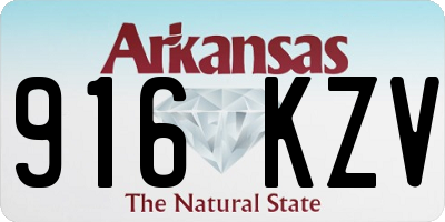 AR license plate 916KZV