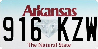 AR license plate 916KZW