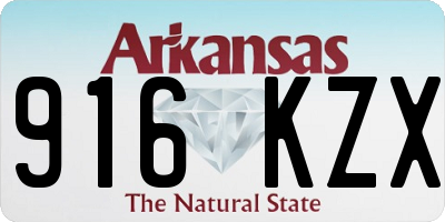 AR license plate 916KZX