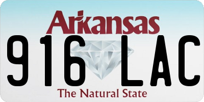 AR license plate 916LAC