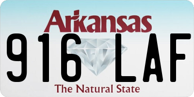 AR license plate 916LAF