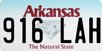AR license plate 916LAH