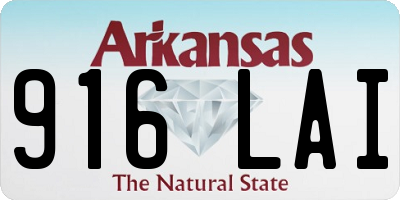 AR license plate 916LAI