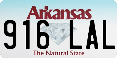 AR license plate 916LAL