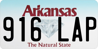 AR license plate 916LAP