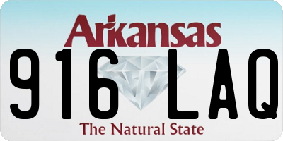 AR license plate 916LAQ