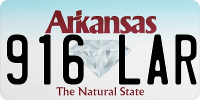 AR license plate 916LAR