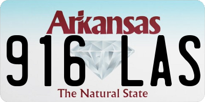 AR license plate 916LAS