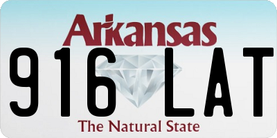 AR license plate 916LAT