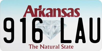 AR license plate 916LAU