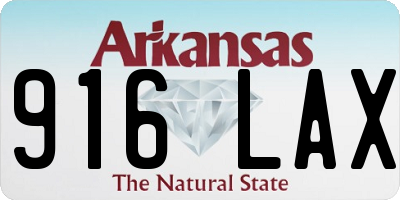 AR license plate 916LAX