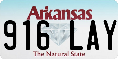 AR license plate 916LAY