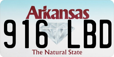 AR license plate 916LBD