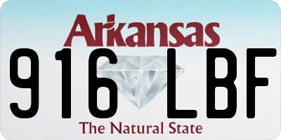 AR license plate 916LBF