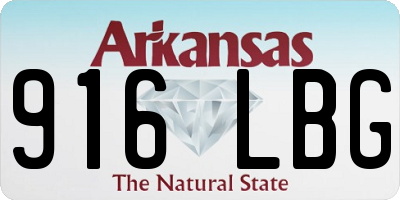 AR license plate 916LBG