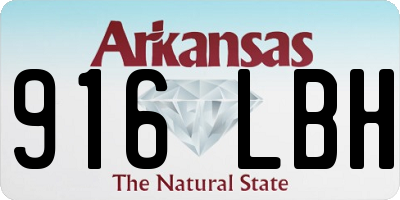 AR license plate 916LBH