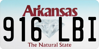 AR license plate 916LBI