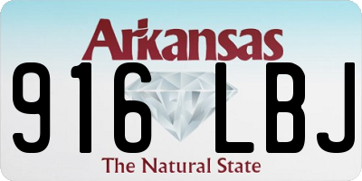AR license plate 916LBJ