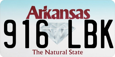 AR license plate 916LBK