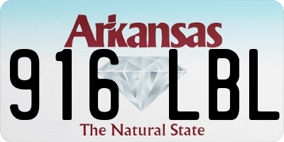 AR license plate 916LBL
