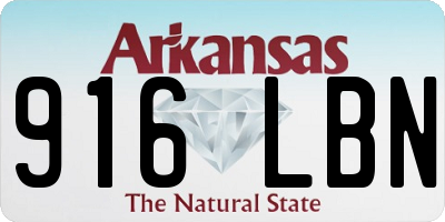 AR license plate 916LBN
