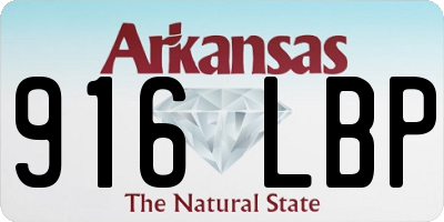 AR license plate 916LBP