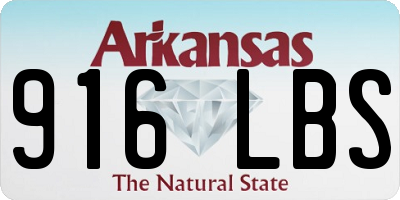 AR license plate 916LBS