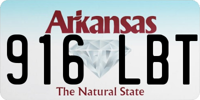 AR license plate 916LBT