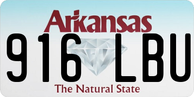 AR license plate 916LBU