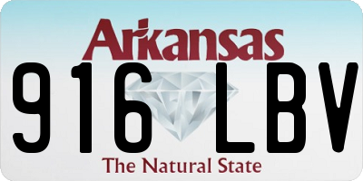AR license plate 916LBV