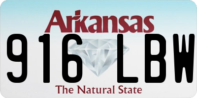 AR license plate 916LBW