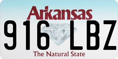 AR license plate 916LBZ