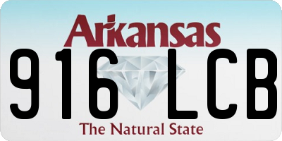 AR license plate 916LCB